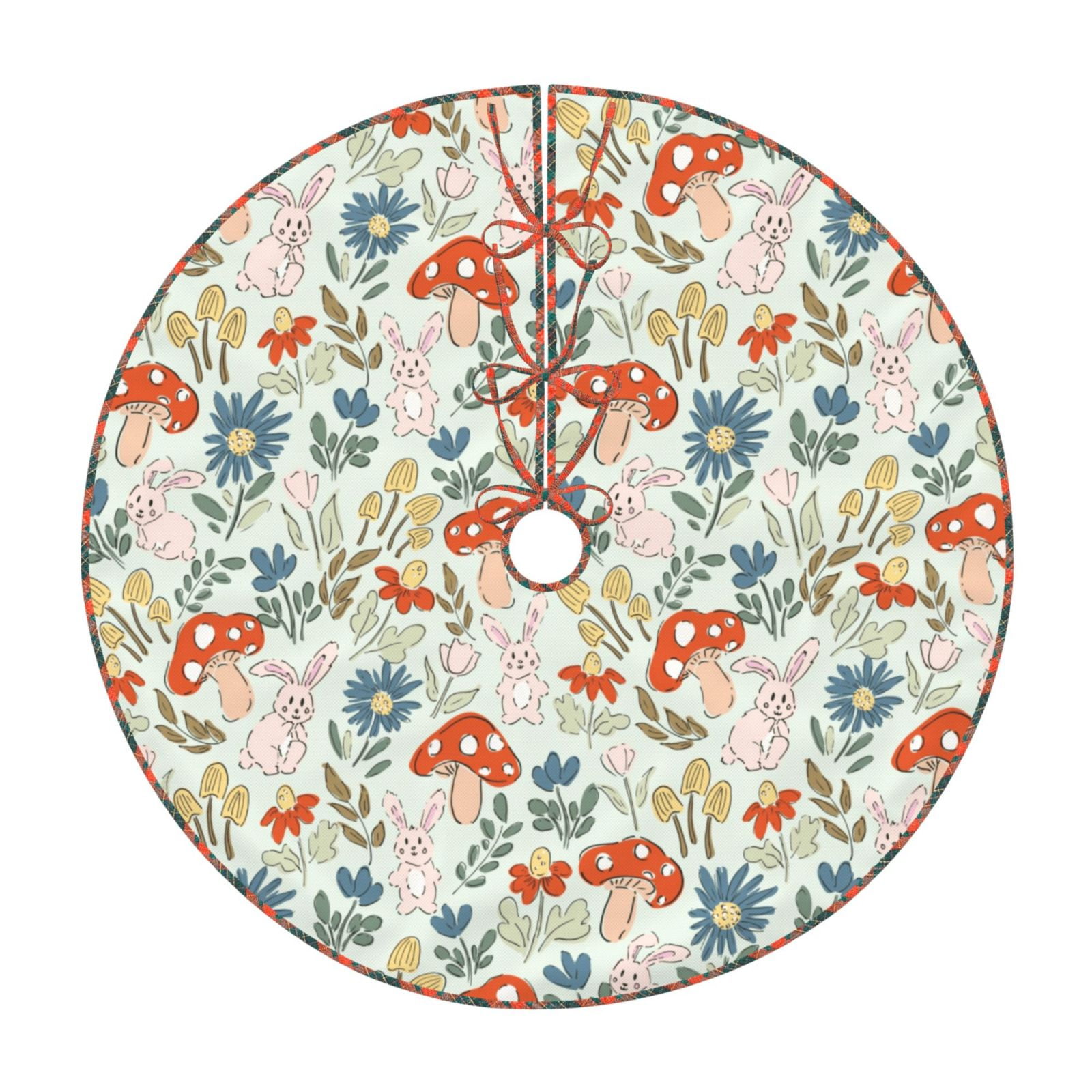 Teaboi Garden Of Little Bunnies for Christmas Tree Skirt, Christmas ...