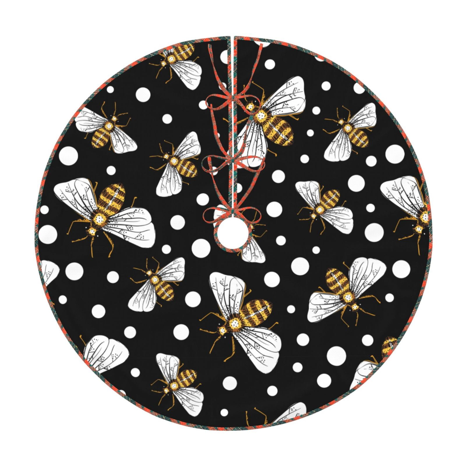 Teaboi Honey Bees at Night for Christmas Tree Skirt, Christmas Tree ...