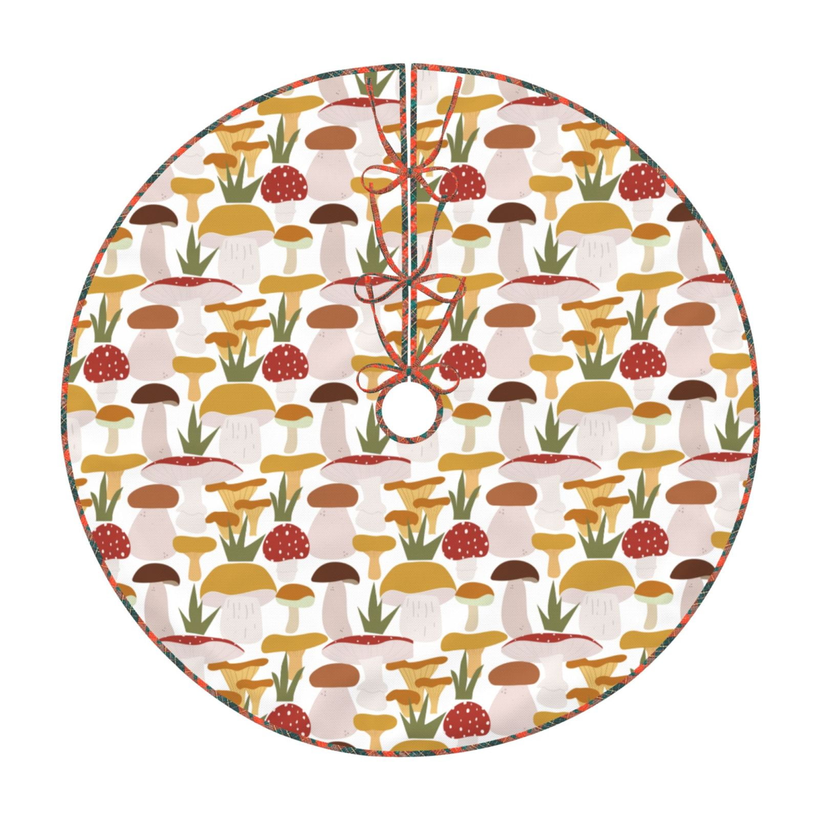 Teaboi Mushroom for Christmas Tree Skirt, Christmas Tree Decoration ...