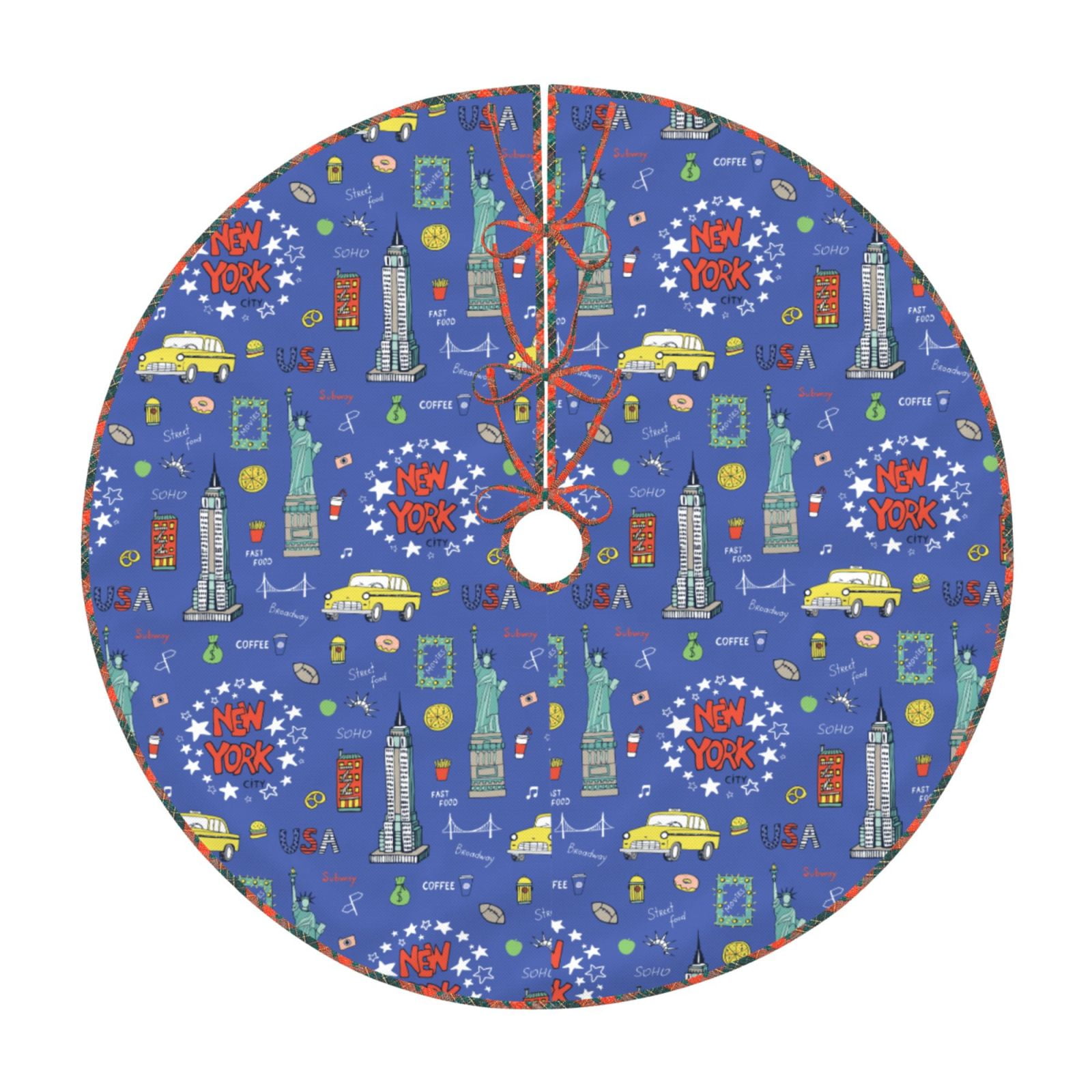 Teaboi New-York City for Christmas Tree Skirt, Christmas Tree ...