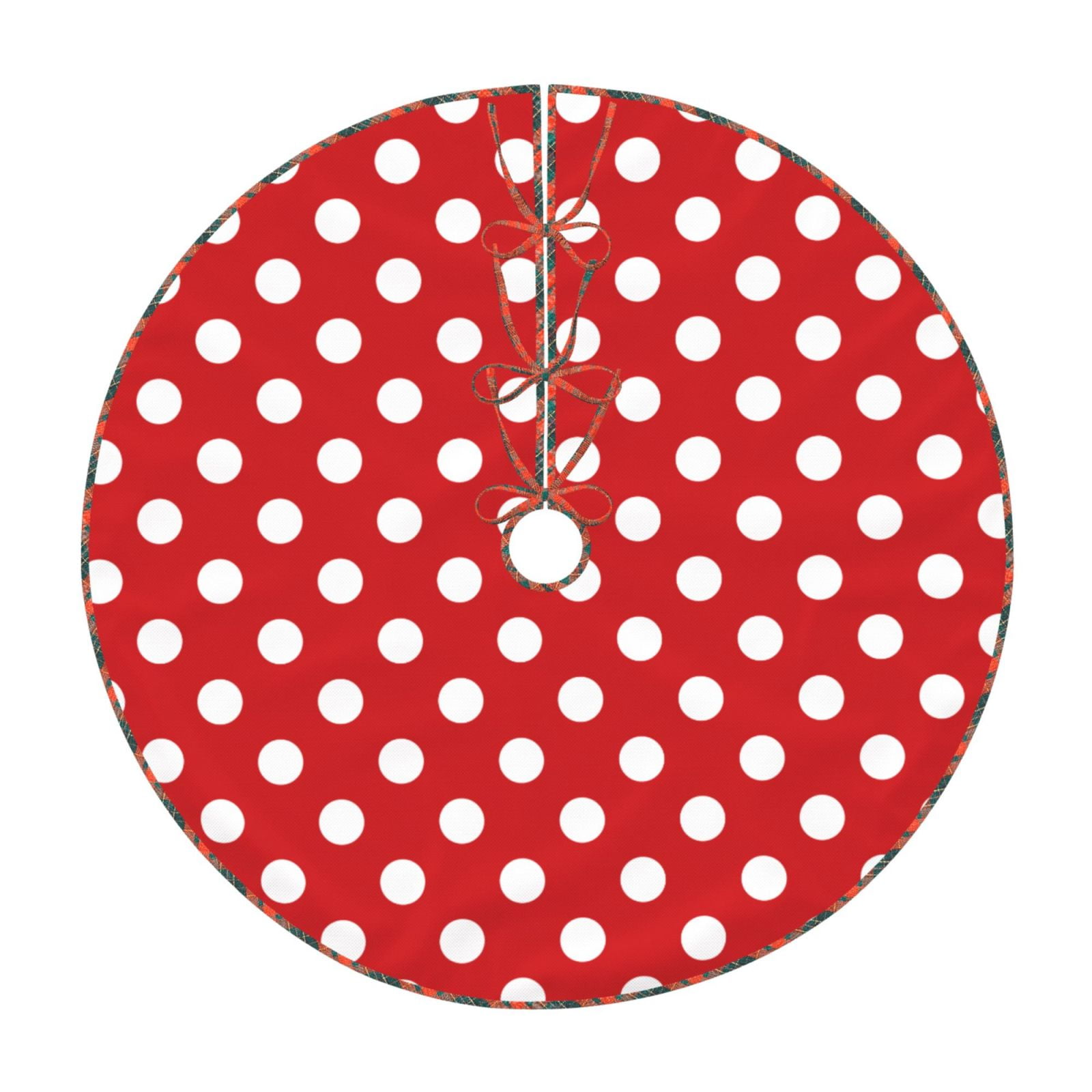 Teaboi Red Polka Dot for Christmas Tree Skirt, Christmas Tree ...
