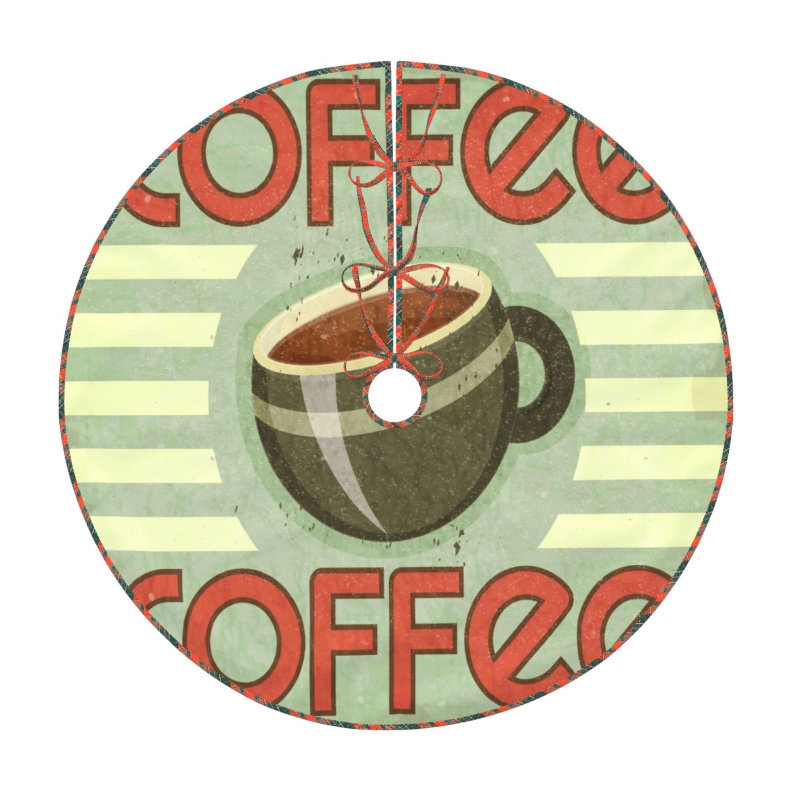 Teaboi Retro Cover For Coffee for Christmas Tree Skirt, Christmas Tree ...