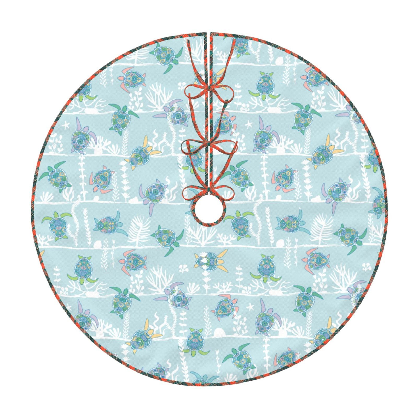 Teaboi Sea Turtle for Christmas Tree Skirt, Christmas Tree Decoration ...