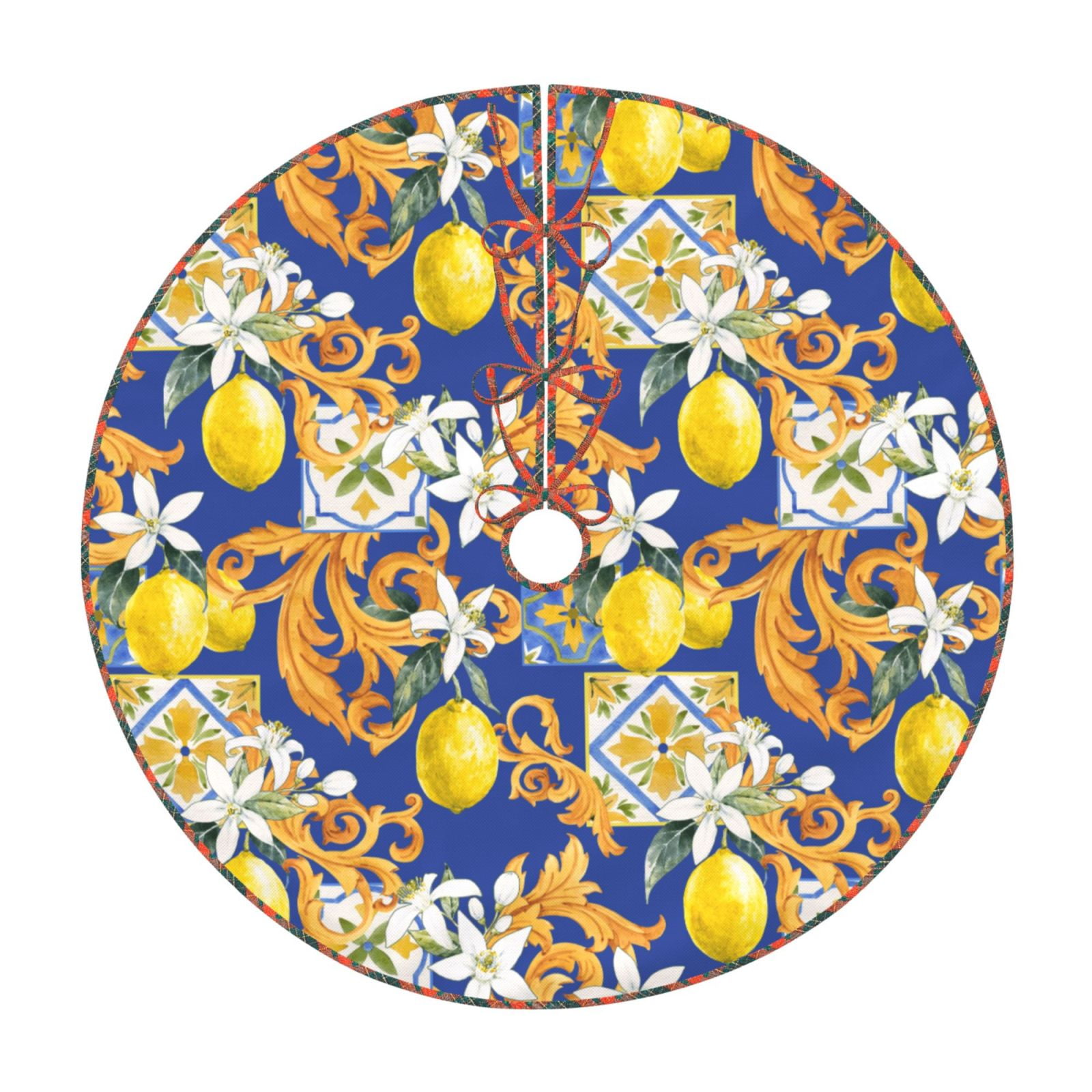 Teaboi Sicilian Style for Christmas Tree Skirt, Christmas Tree ...