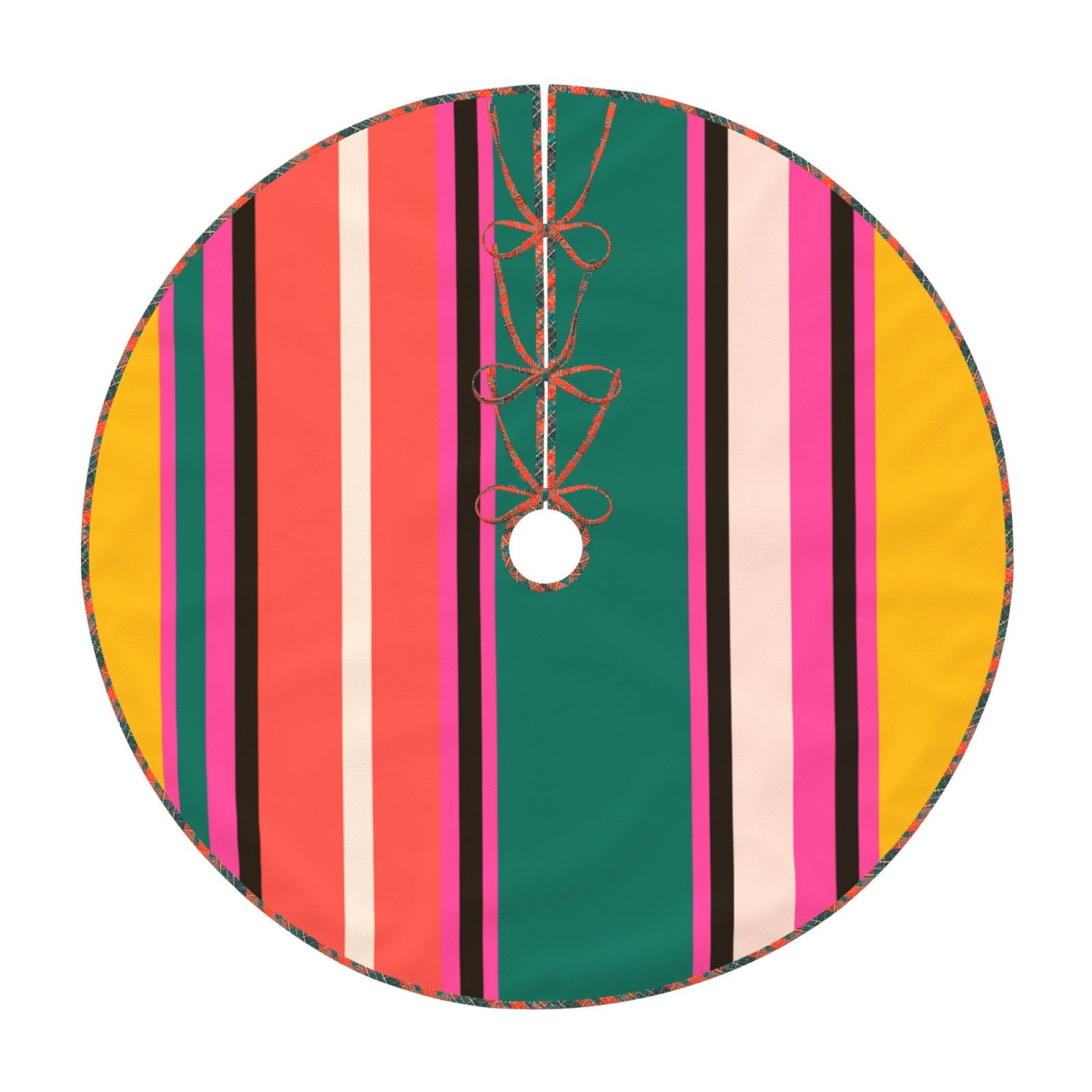 Teaboi Vertical Stripes for Christmas Tree Skirt, Christmas Tree ...