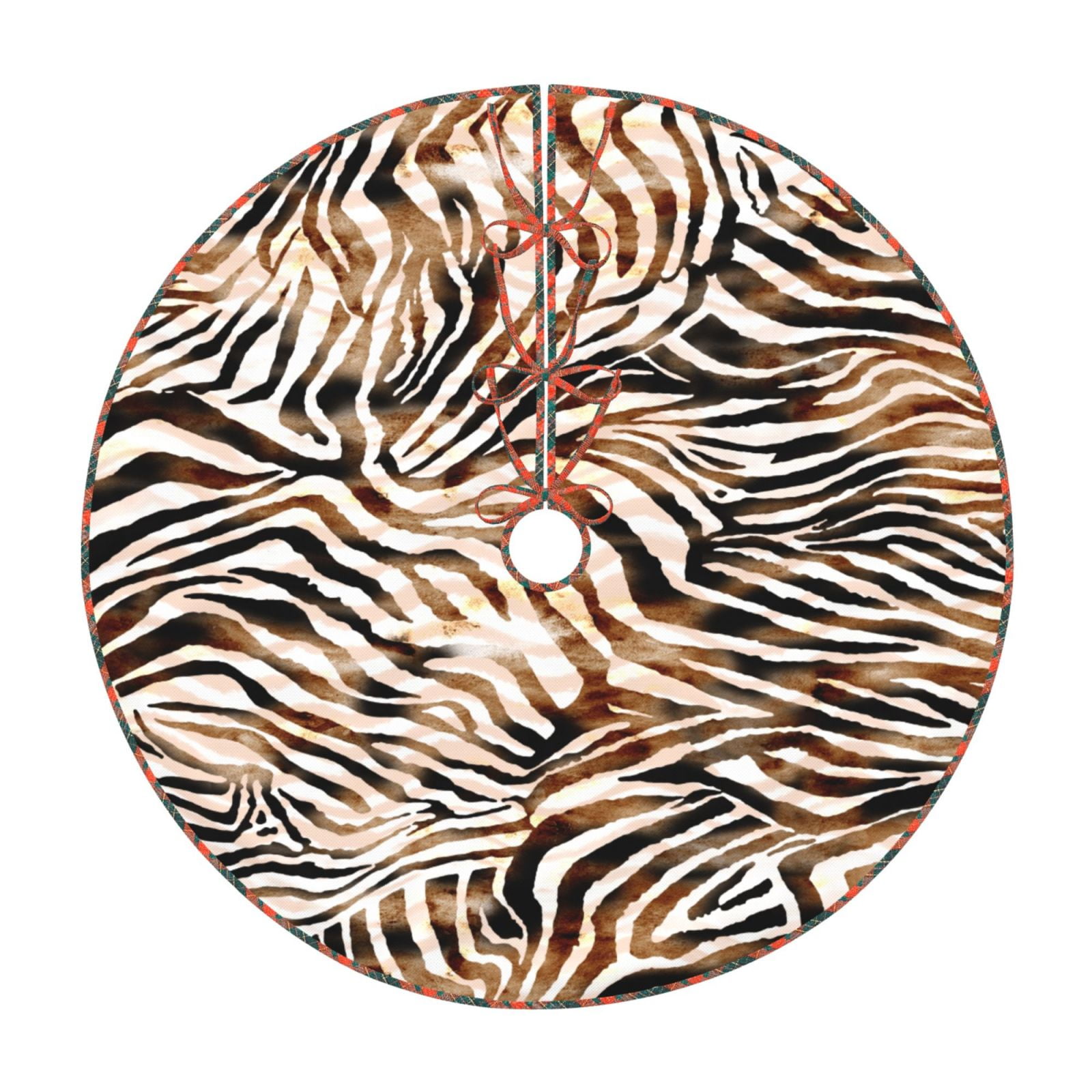 Teaboi Watercolor Zebra for Christmas Tree Skirt, Christmas Tree ...