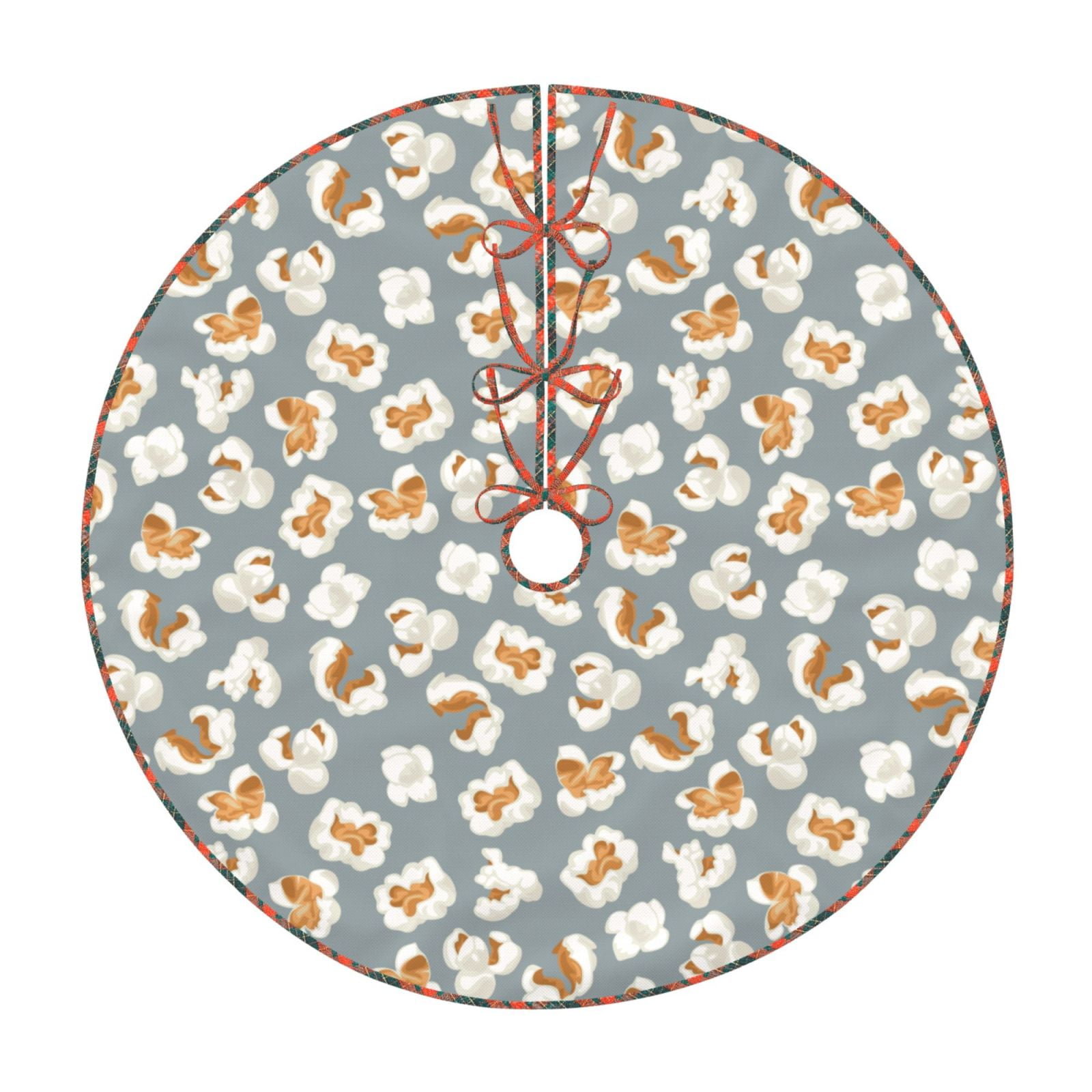 Teaboi White Popcorn for Christmas Tree Skirt, Christmas Tree ...