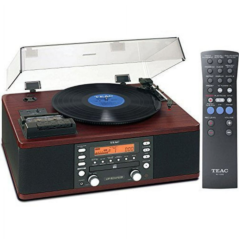 Teac LP-R550USB Walnut CD Recorder, Cassette Turntable with