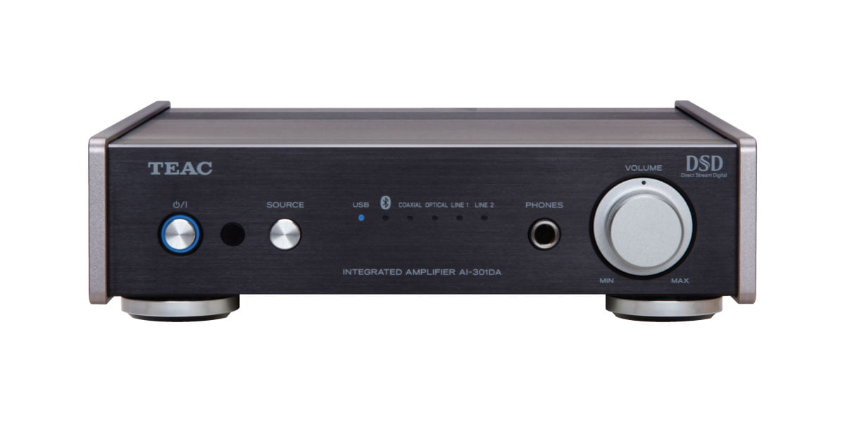 Teac AI-301DA-X Pre-main Amplifier fitted with Bluetooth®, USB and a  Digital-to-analog Converter (Black)