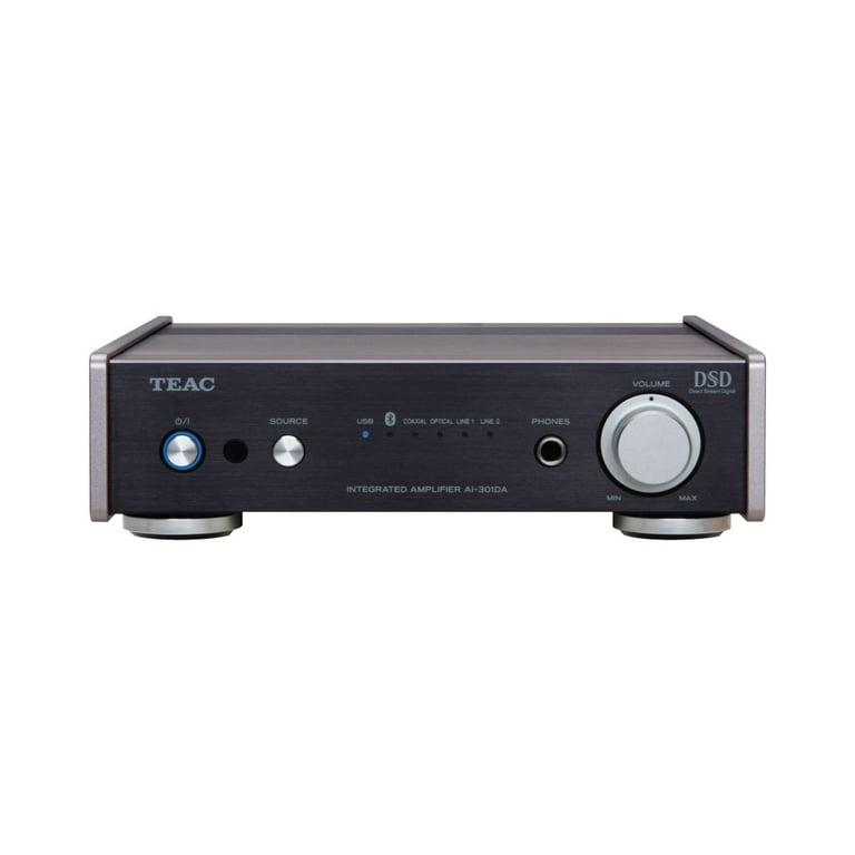 Teac AI-301DA-X Pre-main Amplifier fitted with Bluetooth®, USB and a  Digital-to-analog Converter (Black)