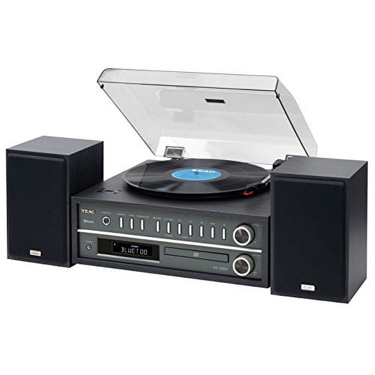 その他 AUDIO DESK SYSTEME GLASS CD-S175 TEAC Pre-Owned Teac Turntable System with AM/FM/CD/Wireless Technology