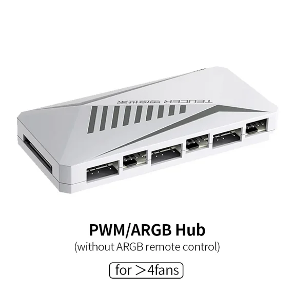 Teacer GH-12 120mm PC computer case Fan 12V/4pin PWM 5V/3pin double ring argb unlimited space quiet chassis cooling ventilador