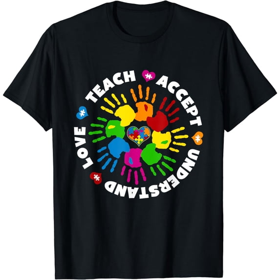 Teach Accept Love Understand Autism Awareness T-Shirt
