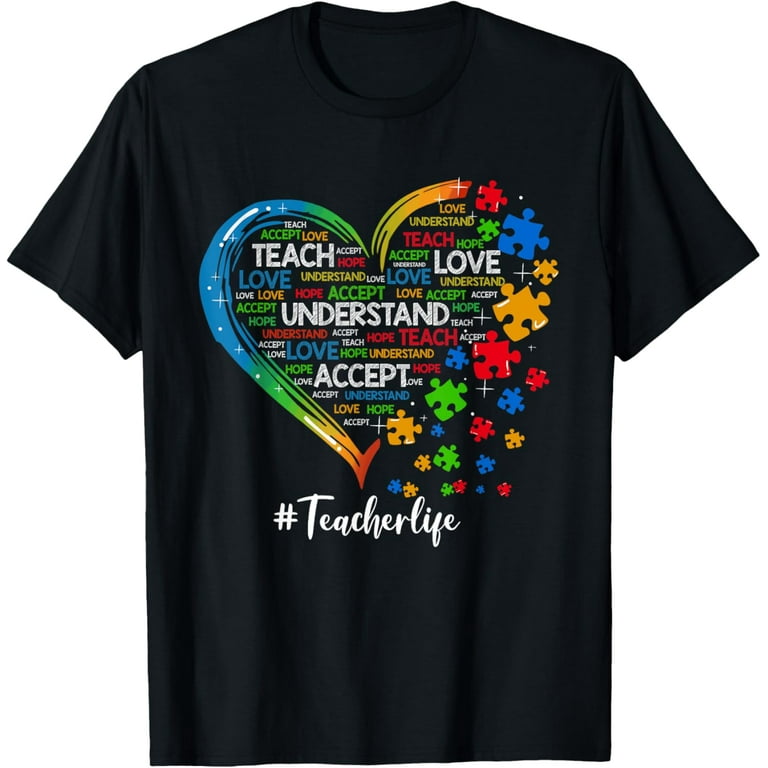Autism Awareness Acceptance Hope Understand Educate Love Tee Autism Awareness Acceptance Hope Understand Educate Love Tee