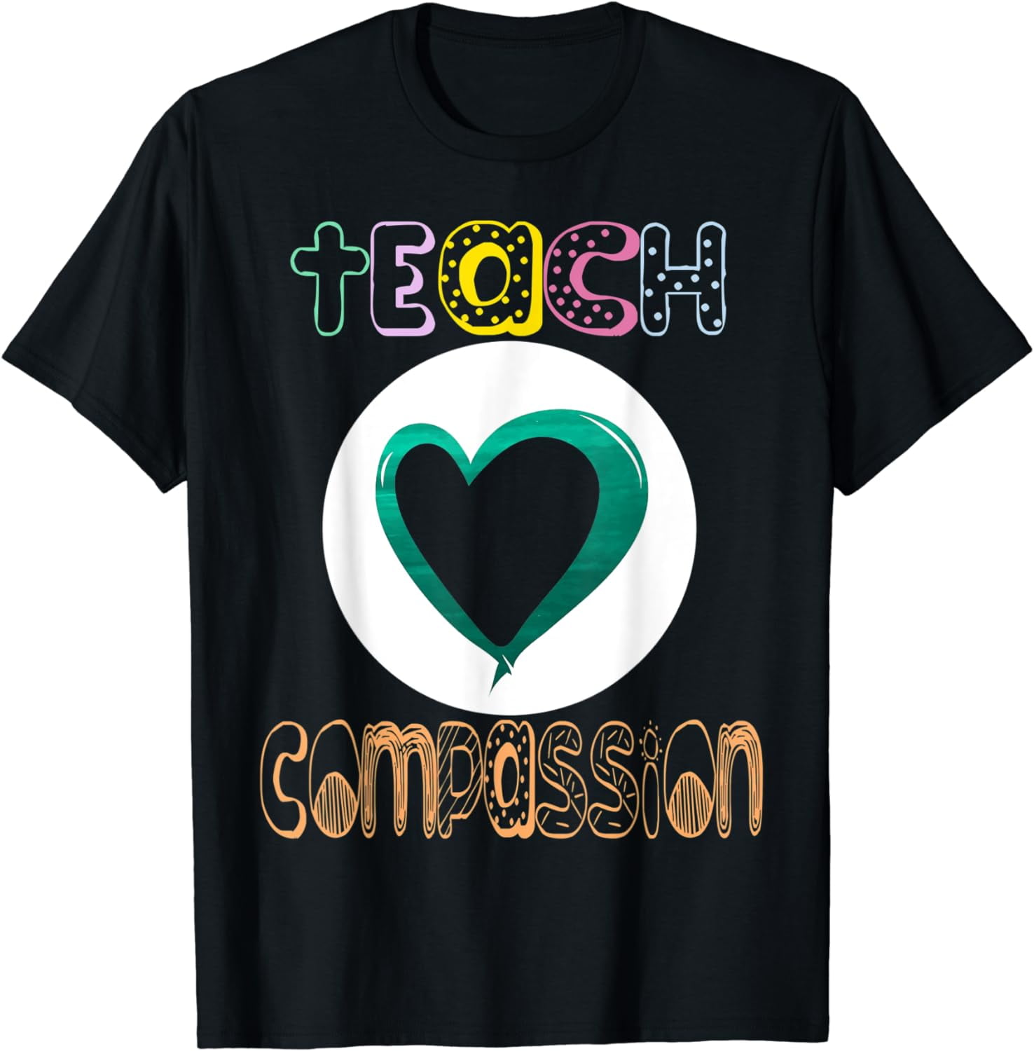 Teach Compassion Ribbon Sexual Assault Awareness month shirt - Walmart.com