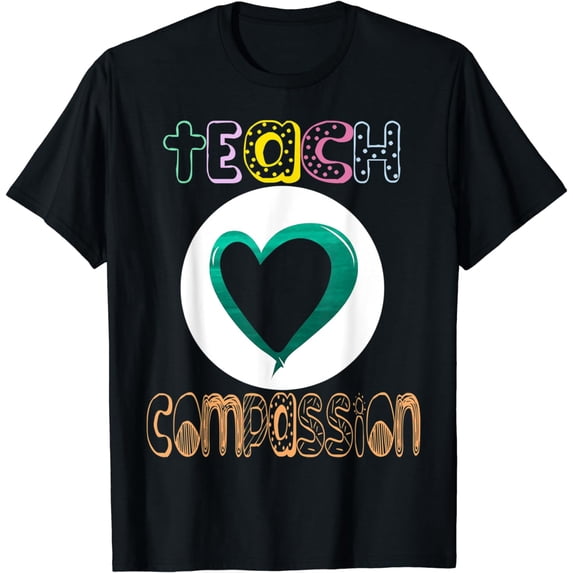Teach Compassion Ribbon Sexual Assault Awareness month shirt