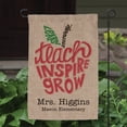 thumbnail image 1 of Teach Inspire Grow Personalized Burlap Garden Flag, 1 of 3