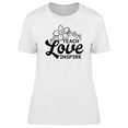 thumbnail image 1 of Teach Love Inspire Graphic T-Shirt Women -Image by Shutterstock, Female 3X-Large, 1 of 2