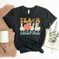 thumbnail image 1 of Teach Love Inspire T-shirt Teacher Shirt Preschool Gift Elementary Teaching Is A Work Of Heart Tee School Cute, 1 of 3