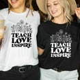thumbnail image 1 of Teach, Love, Inspire Teacher Shirt | Inspire Shirt | Teach Shirt | New Teacher Gift | Teacher Appreciation Gift | Teacher Outfit | (Colors:Heather Kelly; Sizes:L;), 1 of 1
