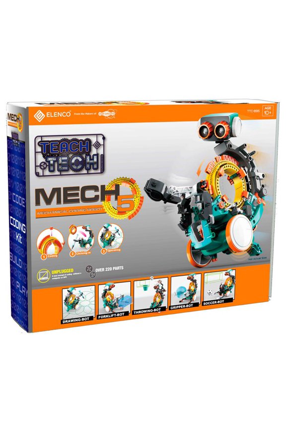 Mech-5 Programable Mechanical Robot Coding Kit, Stem Educational Toys