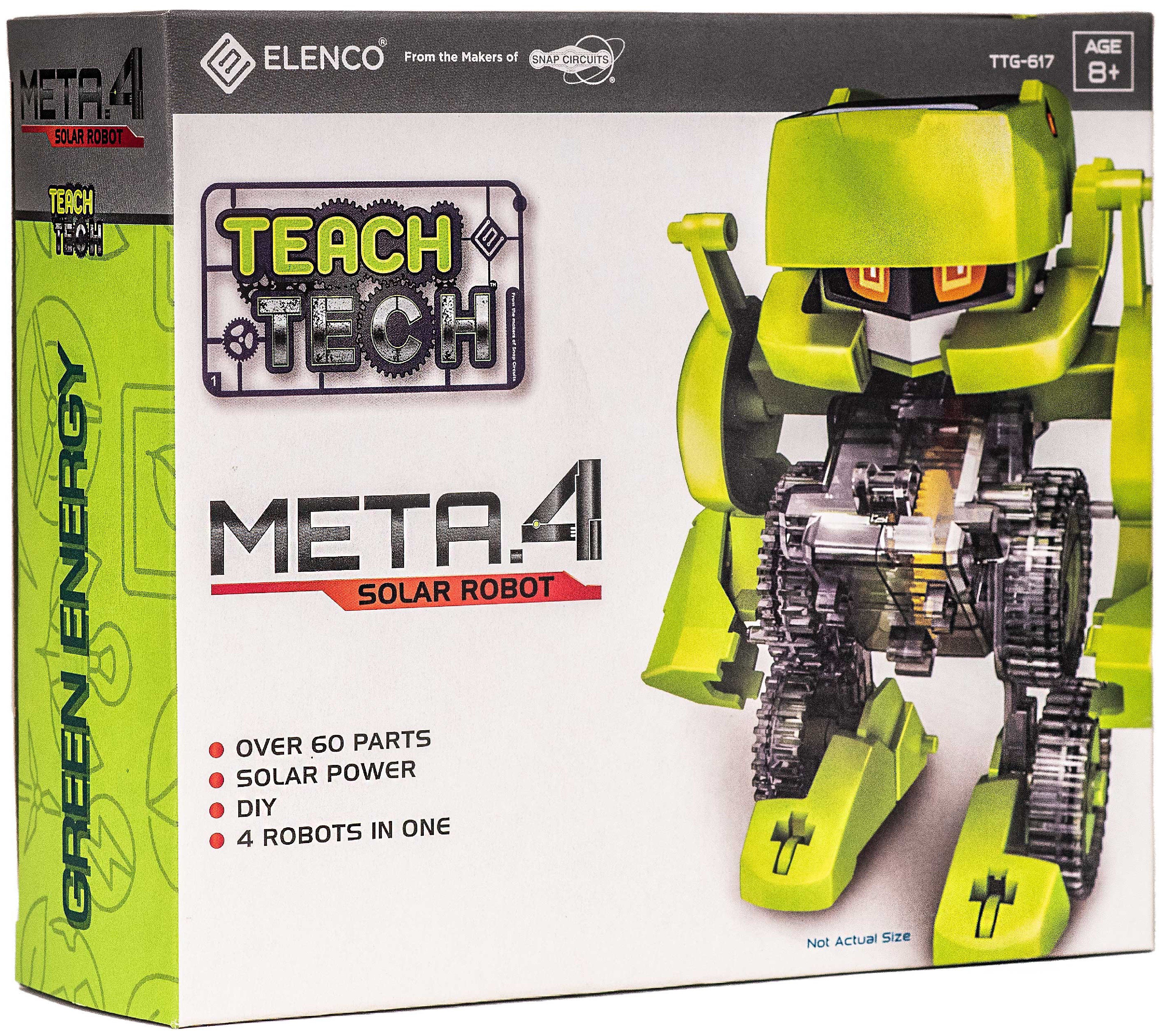 Teach Tech™ Meta.4 Solar Robot | 4-in-1 Robot Kit | STEM Educational Toy for Kids 8+ - image 1 of 9