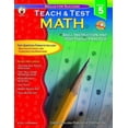 thumbnail image 1 of Pre-Owned Teach & Test Math, Grade 5 (Paperback) 0887247679 9780887247675, 1 of 1