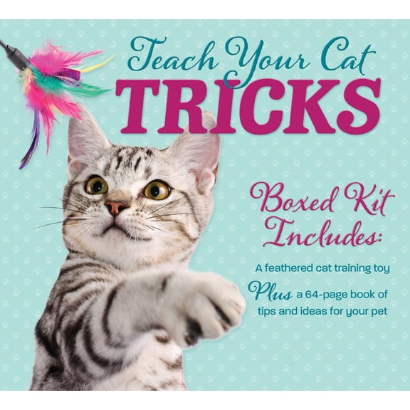 Teach Your Cat Tricks Book and Toy Kit, (Hardcover)