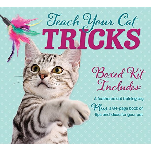 Pre-Owned Teach Your Cat Tricks Book and Toy Kit, (Hardcover)