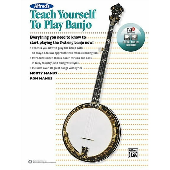 Pre-Owned Teach Yourself Alfred's Teach Yourself to Play Banjo: Everything You Need to Know to Start Playing the 5-String Banjo, Book & , (Paperback)