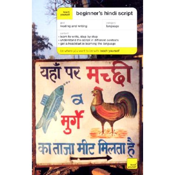Pre-Owned Teach Yourself Beginner's Hindi Script (Paperback) 0071419845 9780071419840