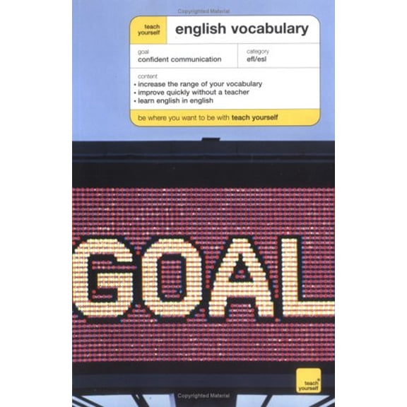 Pre-Owned Teach Yourself English Vocabulary (Paperback) 9780071451222
