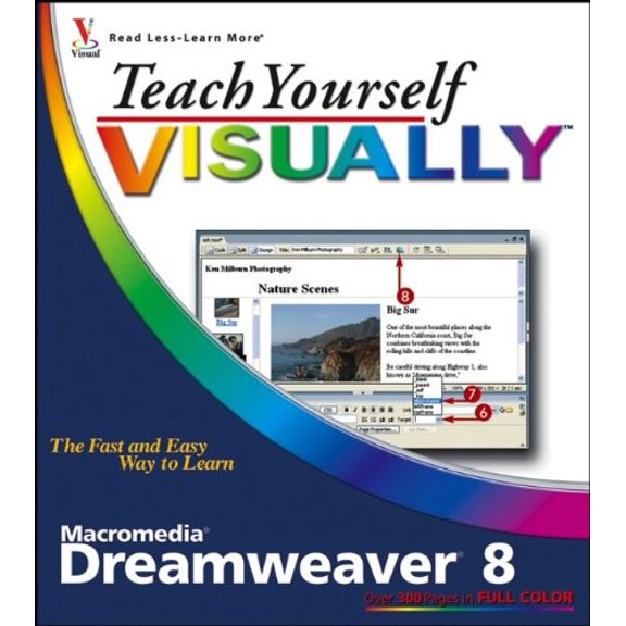 Pre-Owned Teach Yourself VISUALLY Macromedia Dreamweaver 8 (Paperback) 0764599984 9780764599989