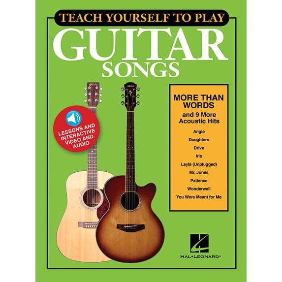 Teach Yourself to Play Guitar Songs: More Than Words & 9 More Acoustic Hits, (Paperback)