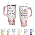 thumbnail image 1 of Teacher 40 oz Tumbler Appreciation Gifts for Women with Handle Insulated Stainless Steel Thank You Teacher Travel Coffee Mug with Lid and Straw Gifts, 1 of 6