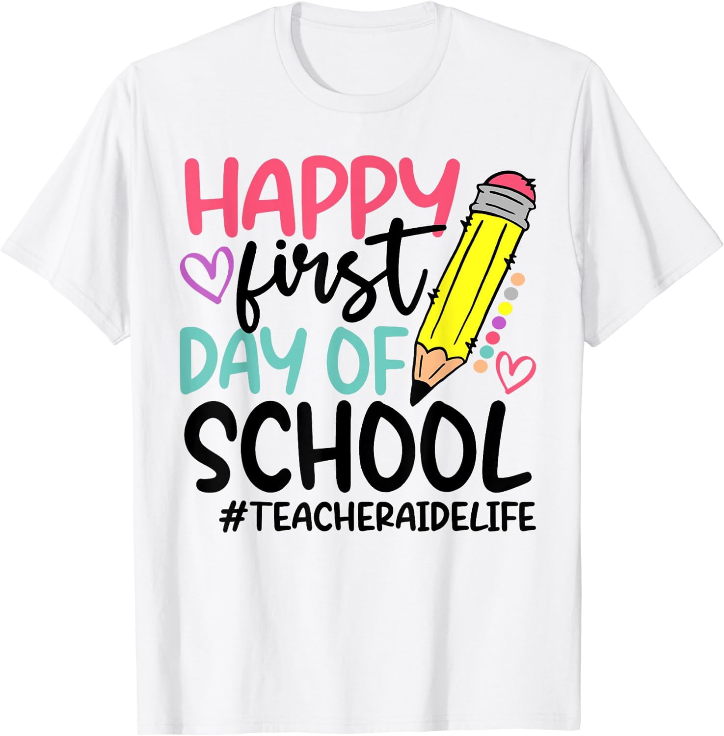 Funny Back To School T-Shirt - ABCD Design (Sizes S To 5X) - View #6