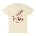 thumbnail image 1 of Teacher Apple Shirt Unisex 4X-Large Natural, 1 of 5