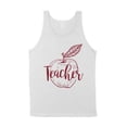 thumbnail image 1 of Teacher Apple Tank Top Unisex 2X-Large White, 1 of 5