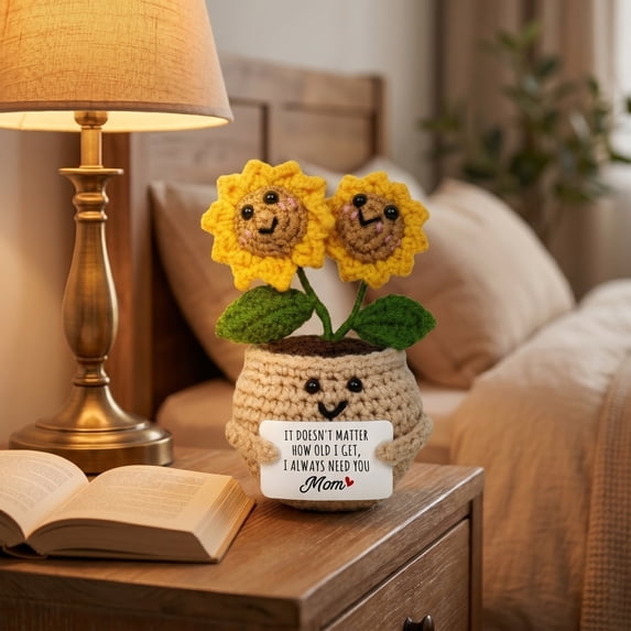 Teacher Appreciation Decorations Sunflower Desk Decor Small Plant Pot Gift for Teacher Office Desk Decor Cute Office Decor Table Top Decor Mothers Day Gift
