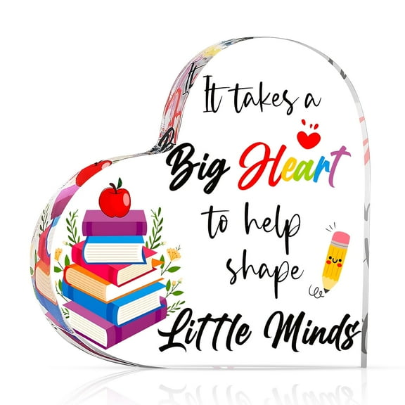 Teacher Appreciation Gift Valentine's Day Teacher Gift for Women Birthday Christmas Paperweight Keepsake Thank You Gift for Office Classroom Décor Design1