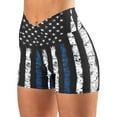 thumbnail image 1 of Teacher Appreciation Gifts AXXD Biker Shorts for Lady High Waist Athletic Workout Sweatshorts American Flag Printed Sport Yoga Short Pants Summer Womens Plus Size Clearance $5, 1 of 6