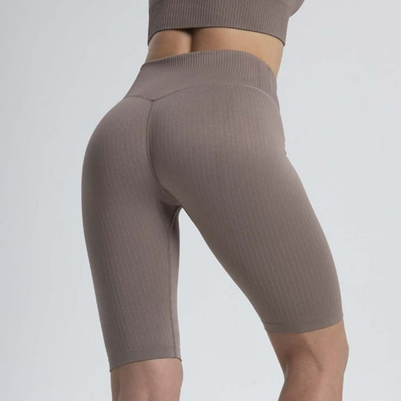 Teacher Appreciation Gifts AXXD Comfy Shorts for Woman Casual Solid Color High Waist Elastic Yoga Pants Shorts Spring Big Saving for Her