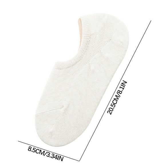 Teacher Appreciation Gifts AXXD Cute Socks For Women,Solid Color Invisible Cotton Non Slip Silicone Breathable Socks