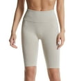 thumbnail image 1 of Teacher Appreciation Gifts AXXD Khaki Shorts for Women Spring Casual Solid Color High Waist Elastic Yoga Pants Shorts Gift for women, 1 of 3