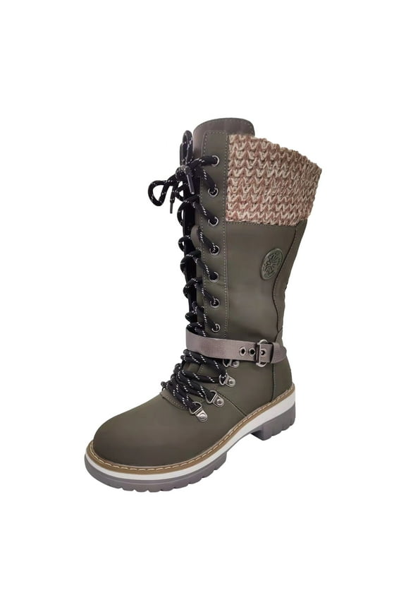 Teacher Appreciation Gifts AXXD Low Heels Shoes,Wide Mid-Calf Boots For Women Fall Autumn Knee-High Womens Dress Shoes Ladies Booties Daily Women Shoes For Clearence