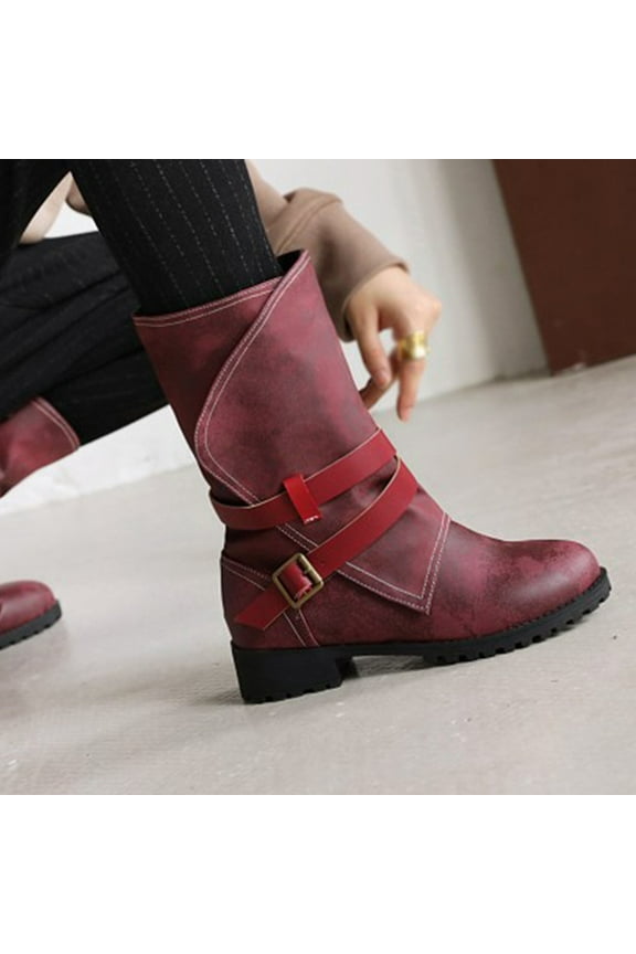 Teacher Appreciation Gifts AXXD Mid-Calf Boots,Ankle-High Casual Teacher Winter Womens Winter Boots Water Shoes For Women Outdoor Chelsea Boots Women Shoes For Clearence
