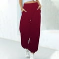 thumbnail image 1 of Teacher Appreciation Gifts AXXD Womens Sweat Pants Wine Fall High Waist Workout Casual Loose Sports Sweatpants Ankle Banded Trousers Gradient Pants Valentine's Day, 1 of 5