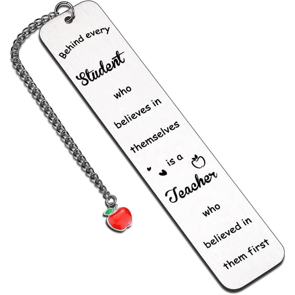 Teacher Appreciation Gifts, Appreciation Bookmark Gift for Teachers Day, Thanksgiving Day, Christmas-Thank You for Being Part of My Story Metal Bookmark for Teachers Gifts
