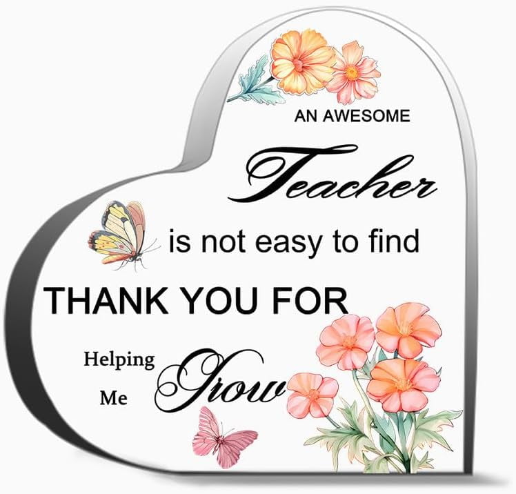 Teacher Appreciation Gifts An Awesome Teacher Quote Clear Desk