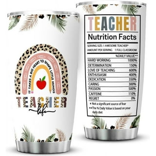 Personalized Teacher Nutrition Facts Crayons Teacher Life Back To School  Tumbler For Teacher